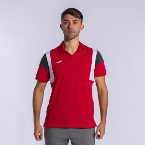 JOMA CONFORT III SHORT SLEEVE POLO RED