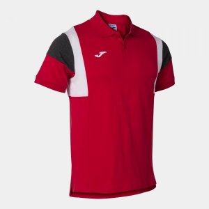 JOMA CONFORT III SHORT SLEEVE POLO RED