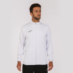 JOMA MONTREAL FULL ZIP SWEATSHIRT WHITE