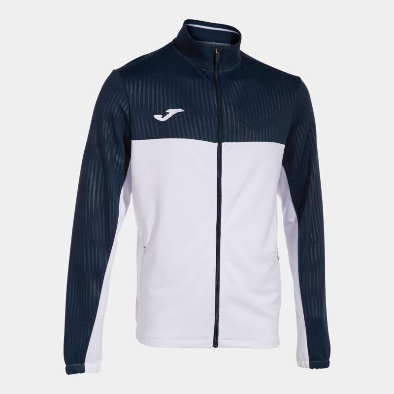 JOMA MONTREAL FULL ZIP SWEATSHIRT WHITE NAVY
