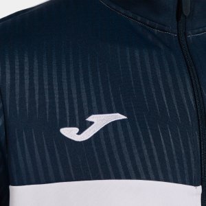 JOMA MONTREAL FULL ZIP SWEATSHIRT WHITE NAVY