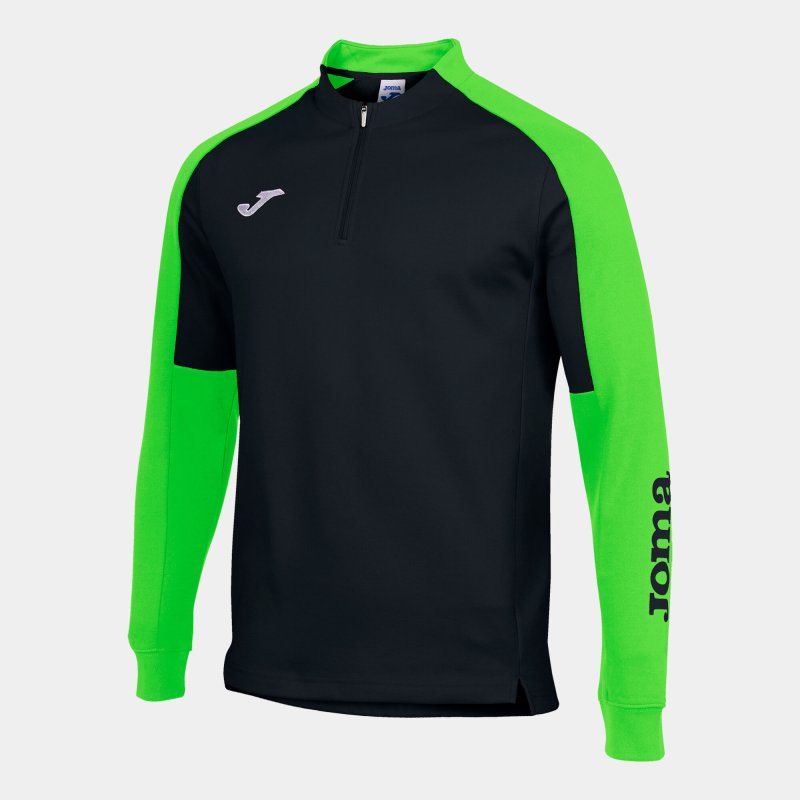 JOMA ECO CHAMPIONSHIP SWEATSHIRT BLACK FLUOR GREEN