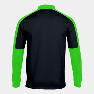 JOMA ECO CHAMPIONSHIP SWEATSHIRT BLACK FLUOR GREEN