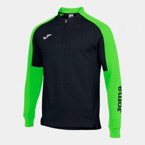 JOMA ECO CHAMPIONSHIP SWEATSHIRT BLACK FLUOR GREEN