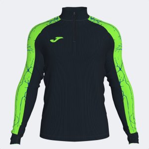 JOMA ELITE IX SWEATSHIRT BLACK FLUOR GREEN
