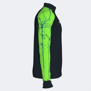 JOMA ELITE IX SWEATSHIRT BLACK FLUOR GREEN