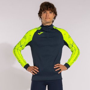 JOMA ELITE IX SWEATSHIRT NAVY FLUOR YELLOW