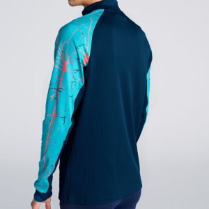 JOMA ELITE IX SWEATSHIRT NAVY TURQUOISE