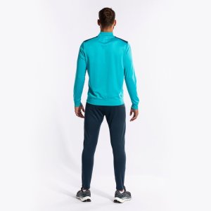JOMA CHAMPIONSHIP VII TRACKSUIT FLUOR TURQUOISE-NAVY