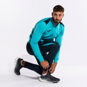 JOMA CHAMPIONSHIP VII TRACKSUIT FLUOR TURQUOISE-NAVY