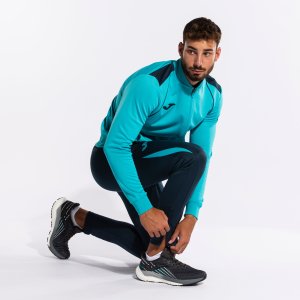JOMA CHAMPIONSHIP VII TRACKSUIT FLUOR TURQUOISE-NAVY
