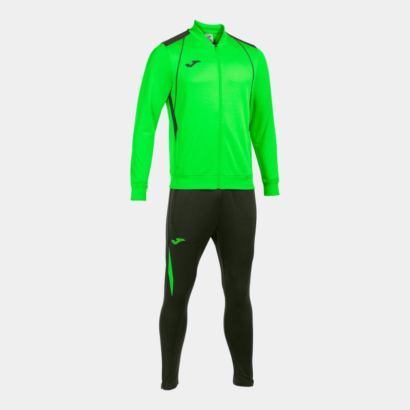 JOMA CHAMPIONSHIP VII TRACKSUIT FLUOR GREEN BLACK