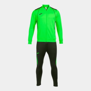 JOMA CHAMPIONSHIP VII TRACKSUIT FLUOR GREEN BLACK