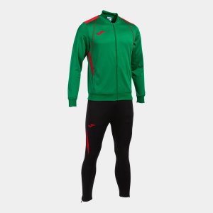 JOMA CHAMPIONSHIP VII TRACKSUIT GREEN RED BLACK