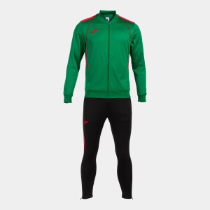 JOMA CHAMPIONSHIP VII TRACKSUIT GREEN RED BLACK