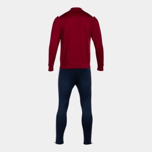 JOMA CHAMPIONSHIP VII TRACKSUIT BURGUNDY WHITE NAVY