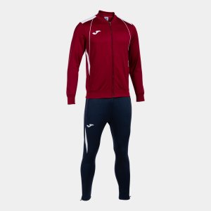 JOMA CHAMPIONSHIP VII TRACKSUIT BURGUNDY WHITE NAVY