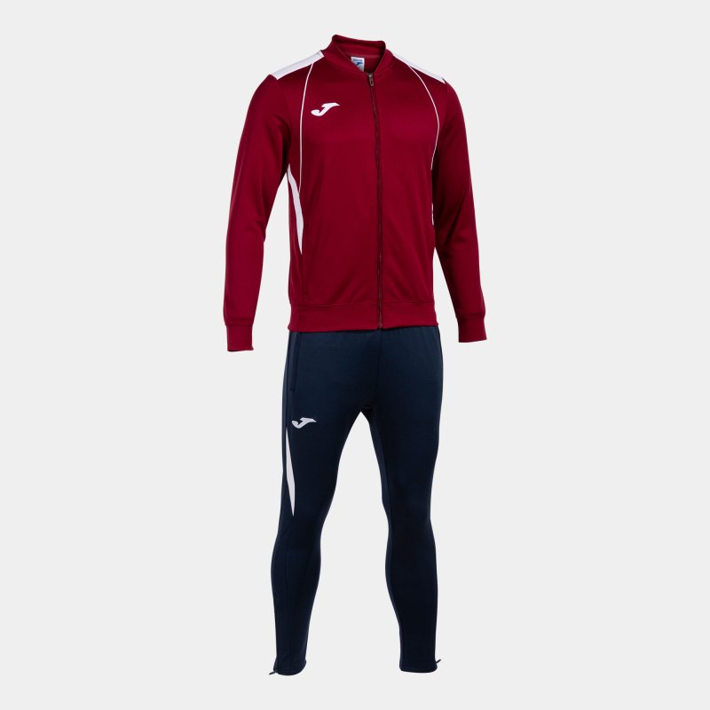 JOMA CHAMPIONSHIP VII TRACKSUIT BURGUNDY WHITE NAVY