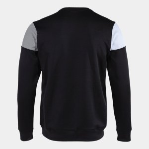 JOMA CREW V SWEATSHIRT BLACK GREY WHITE