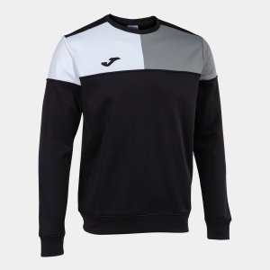 JOMA CREW V SWEATSHIRT BLACK GREY WHITE