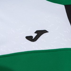 JOMA CREW V SWEATSHIRT GREEN BLACK WHITE