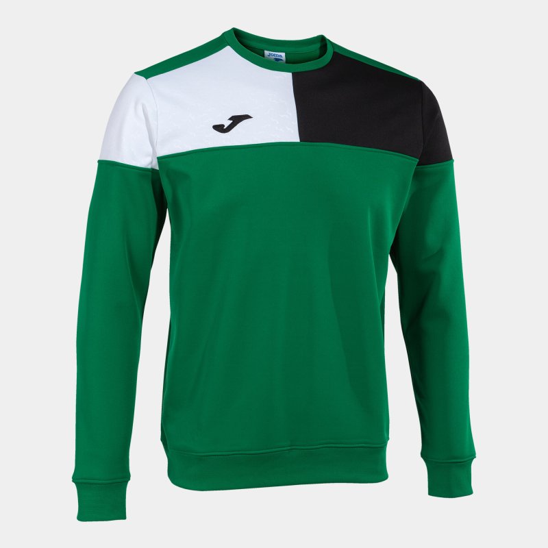 JOMA CREW V SWEATSHIRT GREEN BLACK WHITE