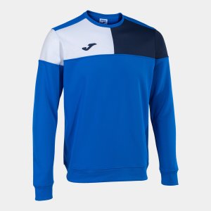 JOMA CREW V SWEATSHIRT ROYAL NAVY WHITE