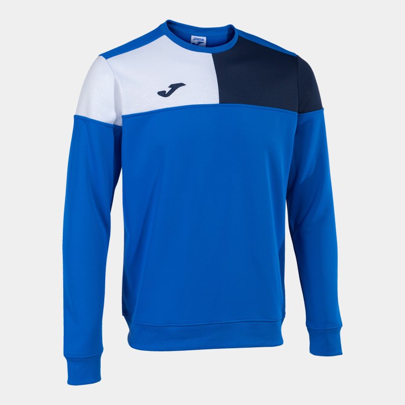 JOMA CREW V SWEATSHIRT ROYAL NAVY WHITE