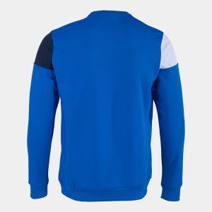 JOMA CREW V SWEATSHIRT ROYAL NAVY WHITE