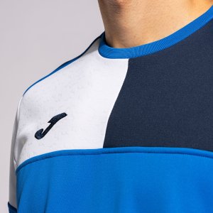 JOMA CREW V SWEATSHIRT ROYAL NAVY WHITE