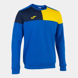 JOMA CREW V SWEATSHIRT ROYAL YELLOW NAVY
