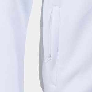JOMA CREW V ZIP-UP HOODIE WHITE ROYAL NAVY