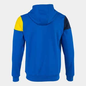 JOMA CREW V ZIP-UP HOODIE ROYAL YELLOW NAVY