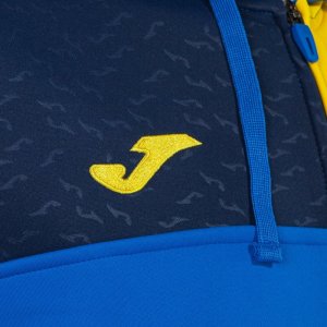JOMA CREW V ZIP-UP HOODIE ROYAL YELLOW NAVY