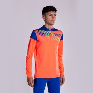 JOMA ELITE X SWEATSHIRT FLUOR CORAL ROYAL