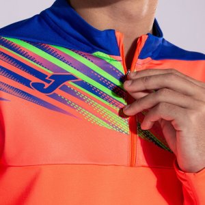 JOMA ELITE X SWEATSHIRT FLUOR CORAL ROYAL