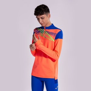 JOMA ELITE X SWEATSHIRT FLUOR CORAL ROYAL