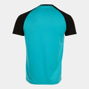 JOMA ELITE X SHORT SLEEVE T-SHIRT FLUOR TURQUOISE BLACK