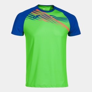 JOMA ELITE X SHORT SLEEVE T-SHIRT FLUOR GREEN ROYAL