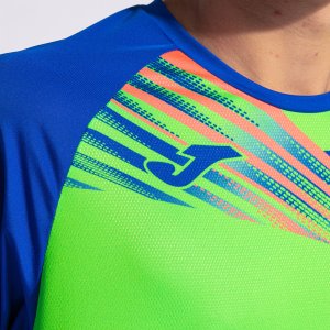 JOMA ELITE X SHORT SLEEVE T-SHIRT FLUOR GREEN ROYAL
