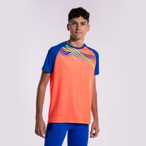 JOMA ELITE X SHORT SLEEVE T-SHIRT FLUOR CORAL ROYAL