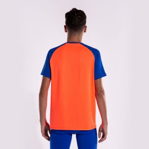 JOMA ELITE X SHORT SLEEVE T-SHIRT FLUOR CORAL ROYAL
