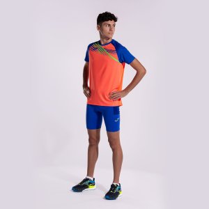 JOMA ELITE X SHORT SLEEVE T-SHIRT FLUOR CORAL ROYAL