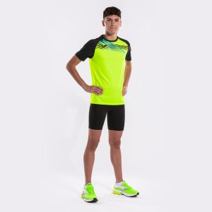 JOMA ELITE X SHORT SLEEVE T-SHIRT FLUOR YELLOW BLACK
