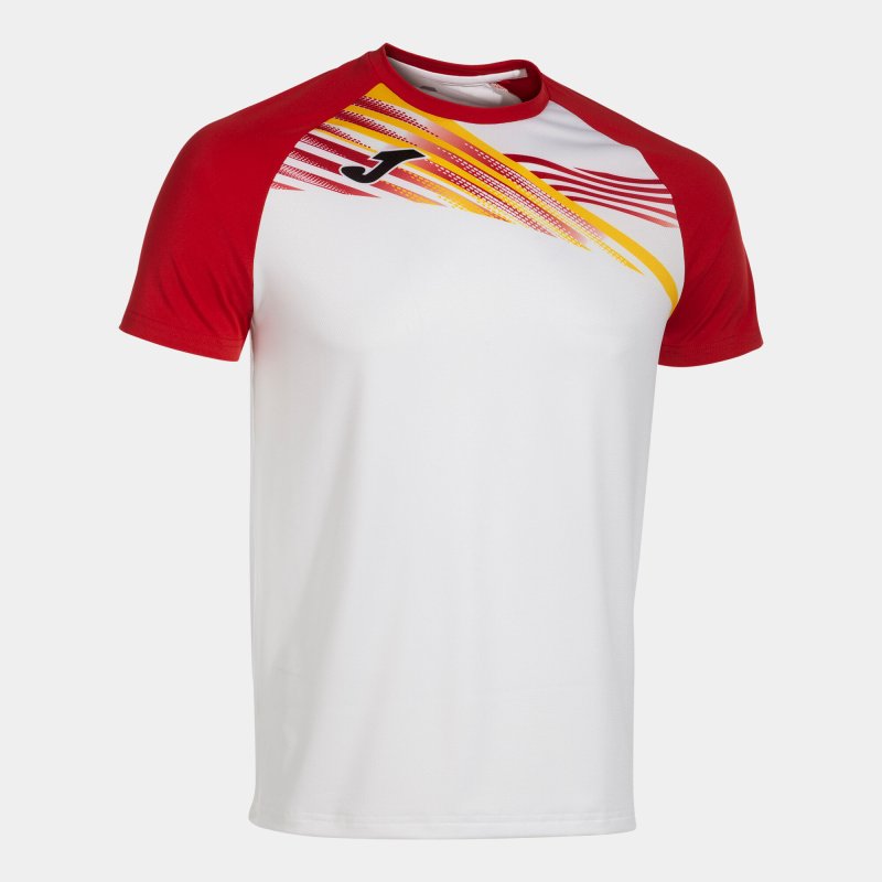 JOMA ELITE X SHORT SLEEVE T-SHIRT WHITE RED
