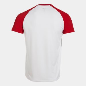 JOMA ELITE X SHORT SLEEVE T-SHIRT WHITE RED