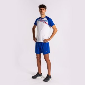 JOMA ELITE X SHORT SLEEVE T-SHIRT WHITE ROYAL