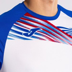 JOMA ELITE X SHORT SLEEVE T-SHIRT WHITE ROYAL
