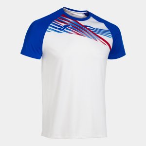 JOMA ELITE X SHORT SLEEVE T-SHIRT WHITE ROYAL