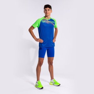 JOMA ELITE X SHORT SLEEVE T-SHIRT ROYAL FLUOR GREEN